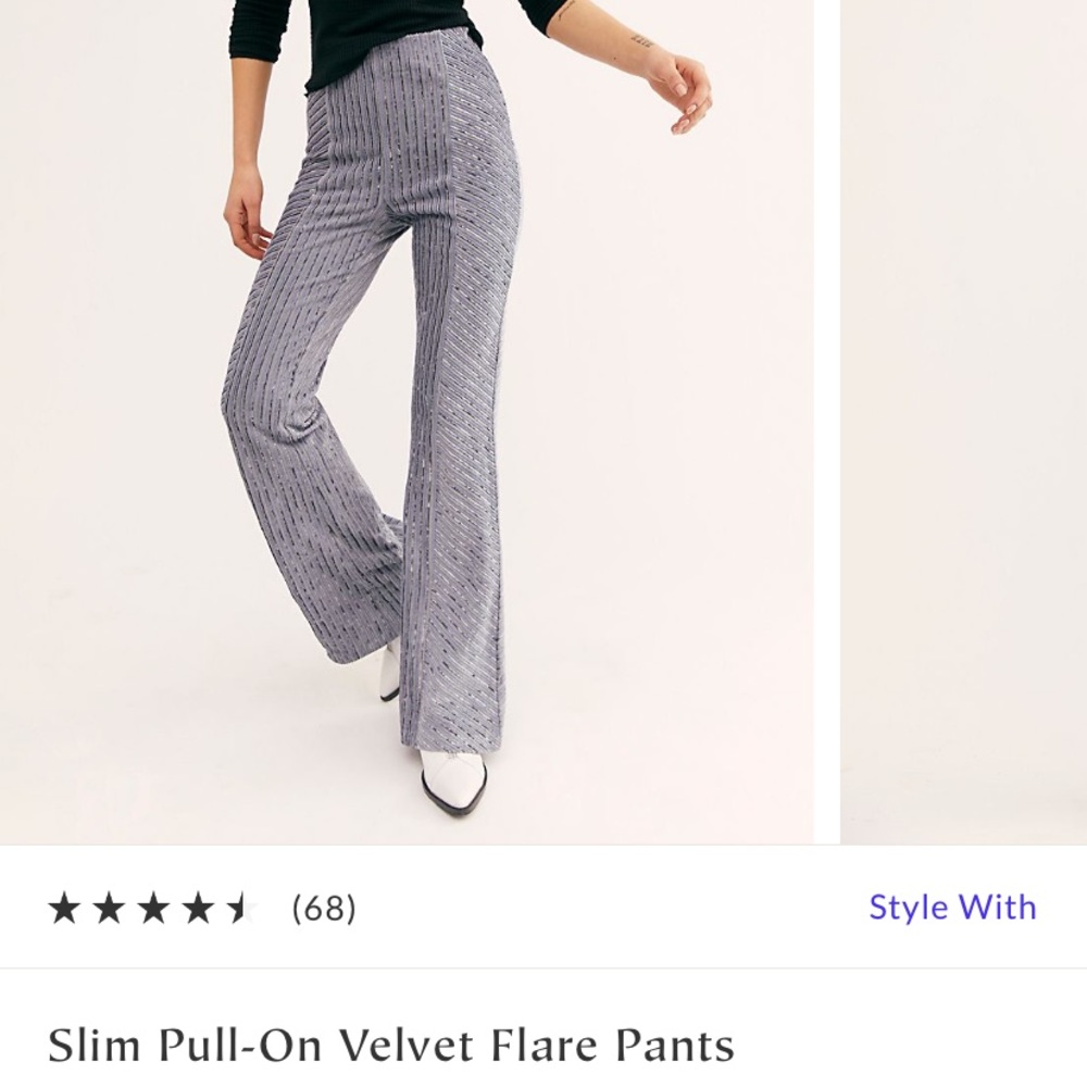 Free People Velvet Flare Pants